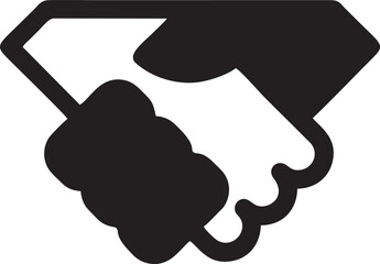 Hand icon symbol in black vector image , illustration of the human finger