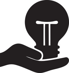 Hand icon symbol in black vector image , illustration of the human finger
