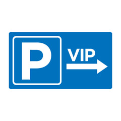 parking sign in trendy flat design