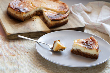 Cheesecake is a sweet dessert that consists of one or more layers. The main, and thickest, layer consists of a mixture of soft fresh cheese, eggs, and sugar.