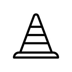 safety cone, road cone, traffic cone vector icon