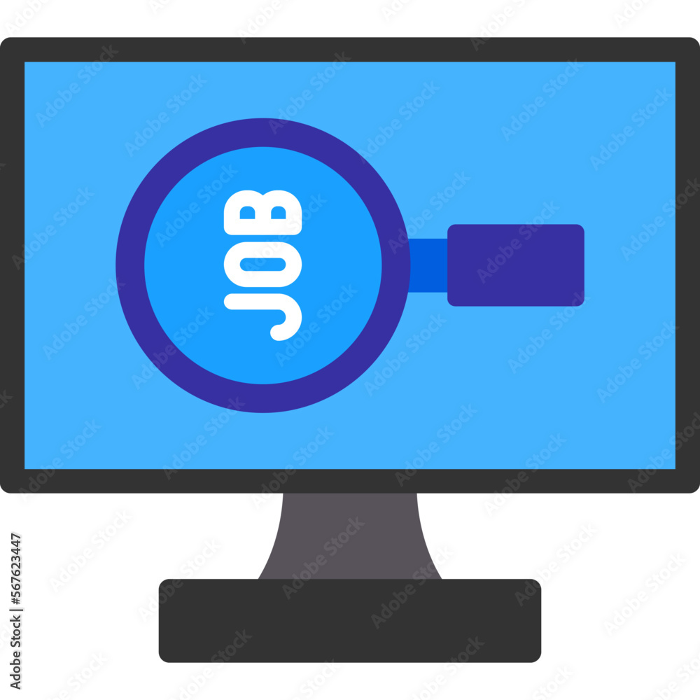 Sticker job search icon