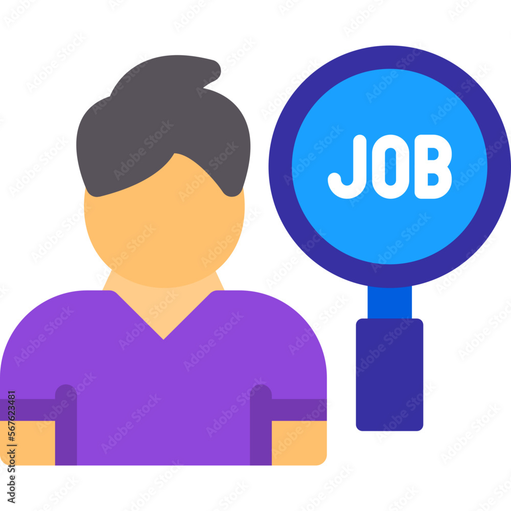 Sticker Job Search Icon