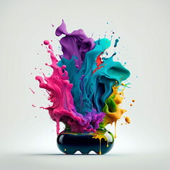 color splash, color explosion, color splatter