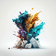 color splash, color explosion, color splatter