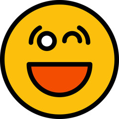 funny and smile face emoticon illustration