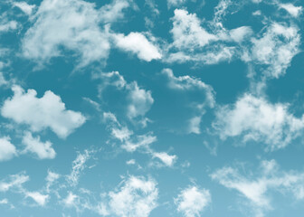 blue sky with clouds