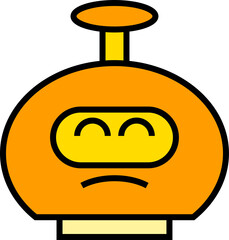 funny robot head avatar