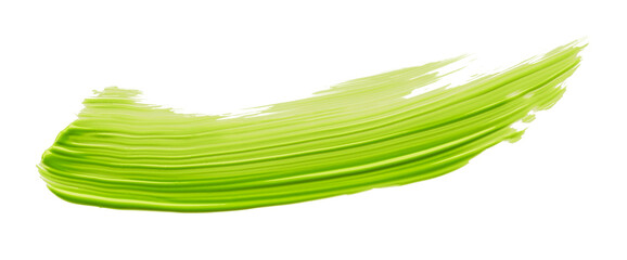 Lime green brush isolated on transparent background. Lime green brush, png