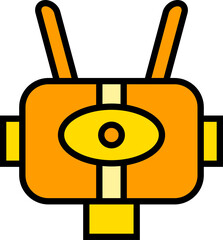 funny robot head avatar