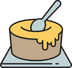 cake and dessert icon illustration