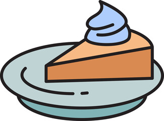 cake and dessert icon illustration