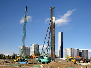 臨海エリアの再開発工事　東京都