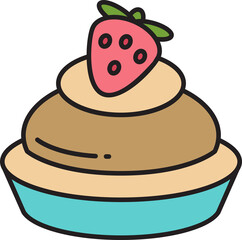 cake and dessert icon illustration