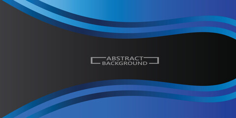 Business Background with Blue Lines. Gradient blue polygon poster.