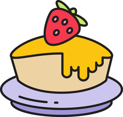 cake and dessert icon illustration