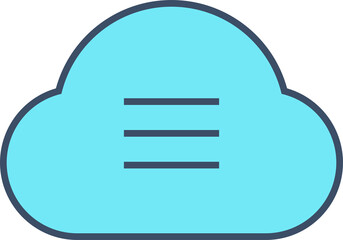 cloud and menu icon