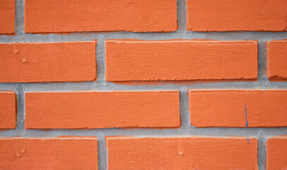 Obraz premium Imagen de textura de ladrillos rojos para fondos en horizontal 
