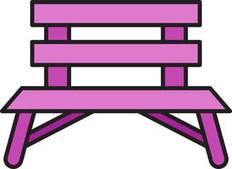 bench and chair icon