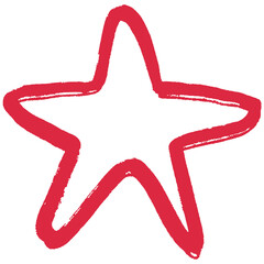 Cartoon Chalk Texture Star Doodle