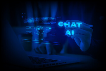 Chat with a smart AI or artificial intelligence using Chatbot, an artificial intelligence developed to be intelligent and interactive like a human. 