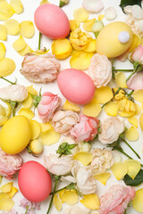 Concept of Easter, Easter holidays, top view