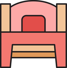 bed and mattress icon