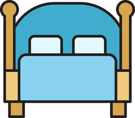 bed and mattress icon