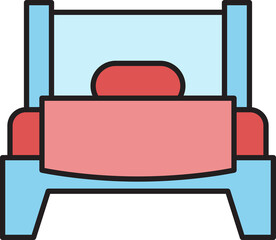 bed and mattress icon