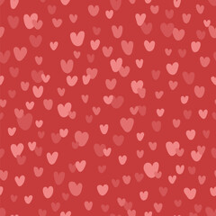 valentines repetitive background. cute coral hearts. vector seamless pattern. fabric swatch. wrapping paper. continuous print. design template for greeting card, invitation, home decor, textile