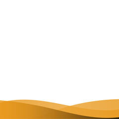 Gradient Wave Transparent Shape