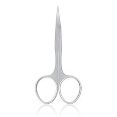 Manicure and pedicure scissors isolated on a white background