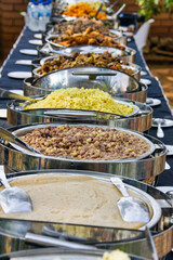 traditional african food at a festivity,