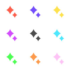 透過するシャープでシンプルなキラキラ2の9色セット