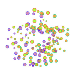 water soap fizzy bubble vector illustration 