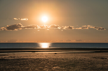 Sunset in the North Sea