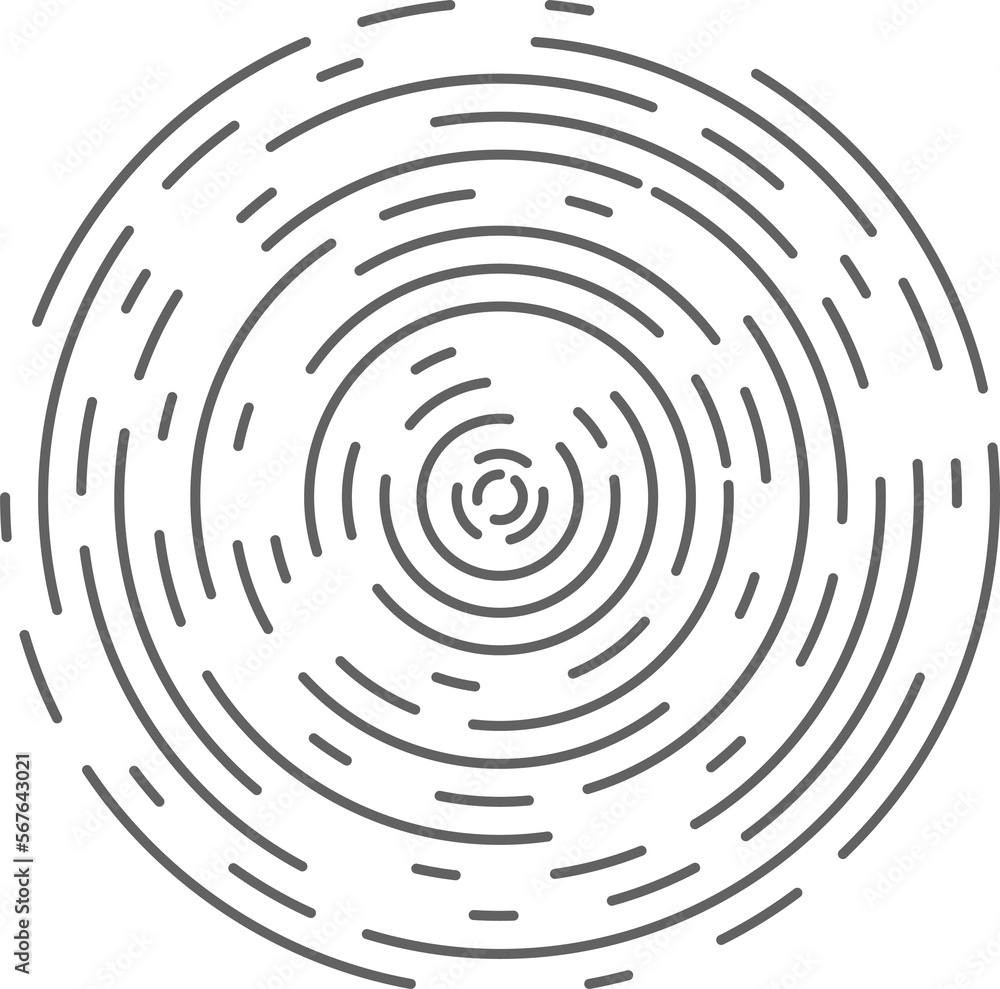 Poster circle concentric lines. rippled rings and round sound waves pattern. radial signal radar sign. abst