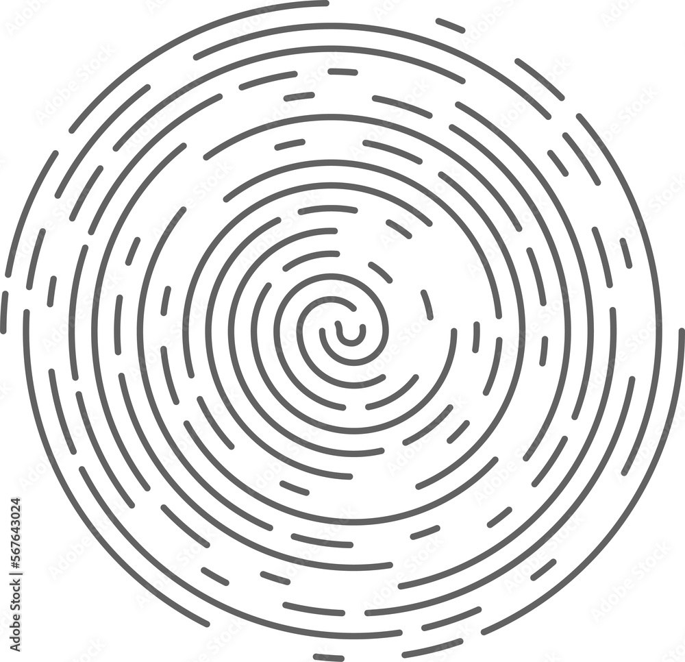 Poster circle concentric lines. rippled rings and round sound waves pattern. radial signal radar sign. abst