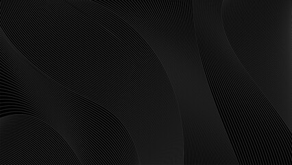 Abstract wavy lines background design for posters, banners, presentations, advertisements and flyers, isolated on black background.