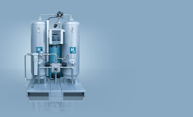 Machine for the production of hydrogen by electrolysis 