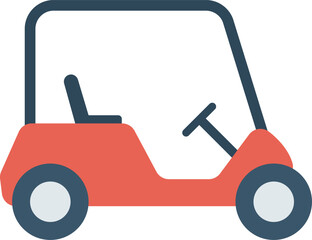 sports golf cart and car