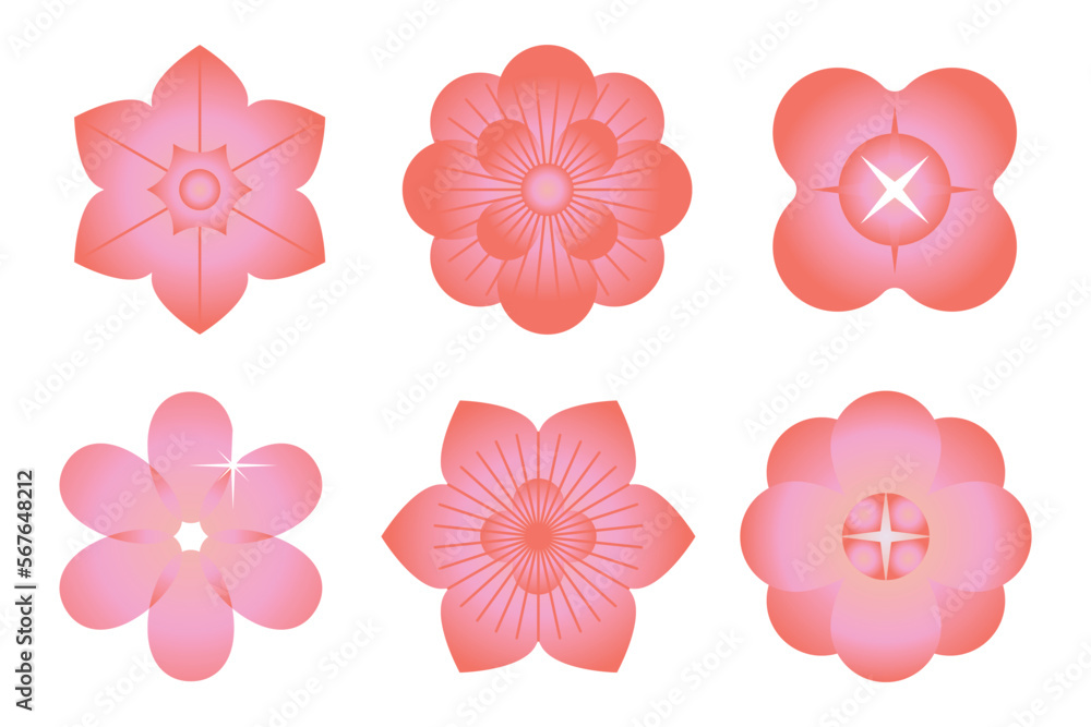 Poster vector set of design elements and illustrations