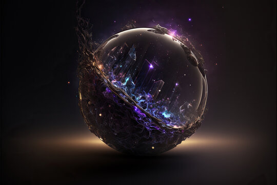 Abstract Globe Of Possibilities, Generative AI