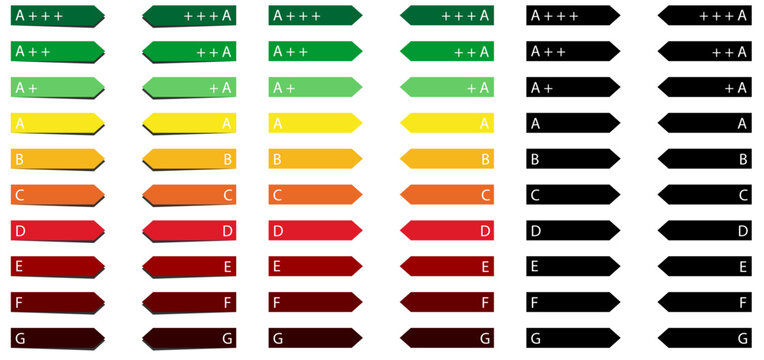 Energy Efficiency Class - Energy Label -  horizontal - small
