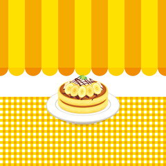 パンケーキ お店 チョコバナナ