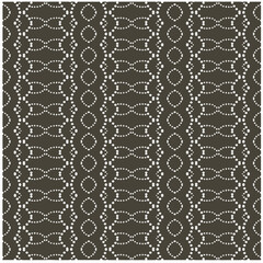 Vector geometric ornament in ethnic style. Seamless pattern with  abstract shapes, repeat tiles. Vintage retro texture.Repeating pattern for decor, fabric,textile and fabric.
