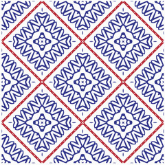 Vector geometric ornament in ethnic style. Seamless pattern with  abstract shapes, repeat tiles. Vintage retro texture.Repeating pattern for decor, fabric,textile and fabric.