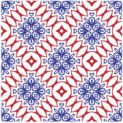 Vector geometric ornament in ethnic style. Seamless pattern with  abstract shapes, repeat tiles. Vintage retro texture.Repeating pattern for decor, fabric,textile and fabric.