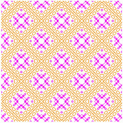 Vector geometric ornament in ethnic style. Seamless pattern with  abstract shapes, repeat tiles. Vintage retro texture.Repeating pattern for decor, fabric,textile and fabric.