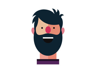 Cartoon style Emoji character. boy profile photo icon, man portraits. User photo. Perfect for coloring book, textiles, icon, web, painting, book, t-shirt print. flat face design character isolated.
